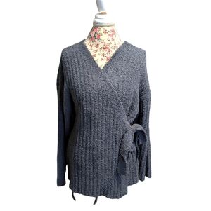 Serra Fuzzy Wrap Sweater